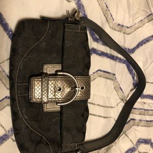 Black coach purse